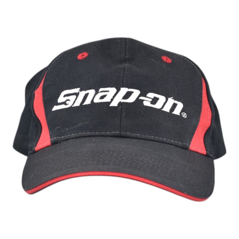 Snap-on Black Red Baseball Cap Hat Adjustable Strap Logo Mechanic Tool